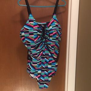 Cute multi colored one piece size 20